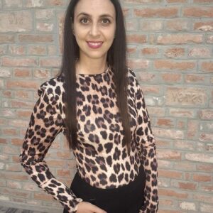 Leo - Párduc mintás body