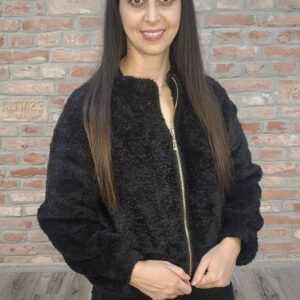 Panka - plüssös cipzáros pulcsi