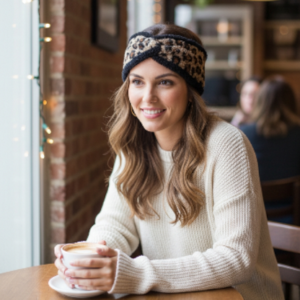 Gerda - Leopárd mintás fülvédő